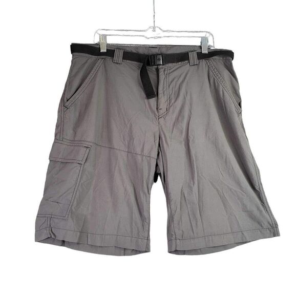 Columbia Cargo Shorts Omni-Shade Sun Protection Men's Size 36 Gray Nylon - Picture 2 of 13